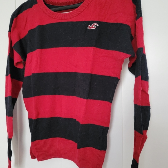 Hollister Sweater Rugby Stripes size M - Picture 5 of 6